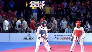 Female 57kg Semifinal Iran vs Philippines I 22nd Asian Taekwondo Championships [upl. by Reg]