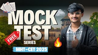 Best Mock Test Series for MHTCET 2025 🔥 MHTCET 2025 [upl. by Anaujal]