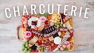 ULTIMATE CHARCUTERIE BOARD  How to make a beautiful birthday cheese board [upl. by Bearce]