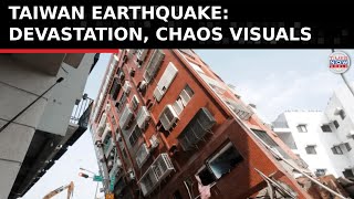 Taiwan Earthquake Viral Footage Captures Devastating Scenes of Chaos  Watch Now [upl. by Notnirb]