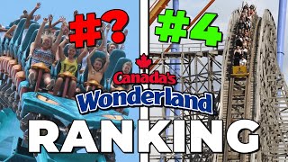 Ranking Every Roller Coaster at Canadas Wonderland [upl. by Marchese]