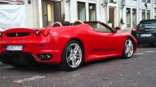 FERRARI F430 SPIDER SOUND AND ACCELERATION IN WARSAW [upl. by Anama]