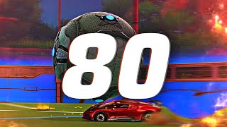 ROCKET LEAGUE INSANITY 80  BEST GOALS FREESTYLES ROCKET LEAGUE CLIPS [upl. by Auhsej]