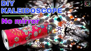 How to make a Kaleidoscope at home without mirror  DIY Kaleidoscope  Fun designs  Science project [upl. by Roberson]