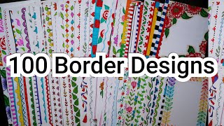 100 Border DesignsBorder Designs for Project File100 Quick and Easy Border Design ideas [upl. by Shamrao]