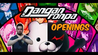 REACCION a los OPENINGS de DANGANRONPA por PRIMERA VEZ [upl. by Greenlee267]