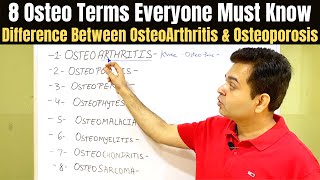 Osteophytes Osteopenia Osteoporosis Osteomalacia Osteomyelitis Bone Related Diseases MUST KNOW [upl. by Aidyn]