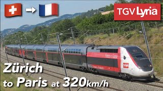 Zürich to Paris at 320 kmh  TGV Lyria FIRST Class review [upl. by Peper]