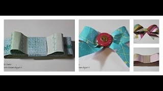 Fiocchi di carta Tutorial PackagingScrapbookingCardmaking  Paper Bow  Lartevistadame [upl. by Claude]