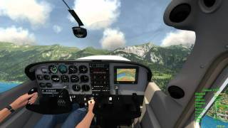 Aerofly FS simulator first Cessna 172 SP tests [upl. by Llednyl]