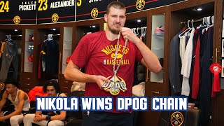 Nikola Jokić Wins Defensive Player of The Game Chain ⛓ [upl. by Barthold]