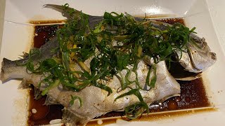 Steamed fish pampano so Deliciouseasy recipe [upl. by Yllrebmik]