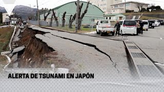 ALERTA de TSUNAMI en JAPÓN [upl. by Ainessey]