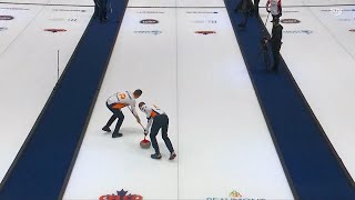 Brad Gushue’s set up in 7 for 3 points [upl. by Aer]