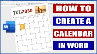 How to Create and Format a Calendar in Word  Microsoft Word tutorials [upl. by Yeca]