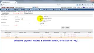 How to make a payment  Emedpractice [upl. by Omixam]