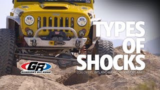 Types of Shocks Explained  GenRight Off Road [upl. by Anemij]