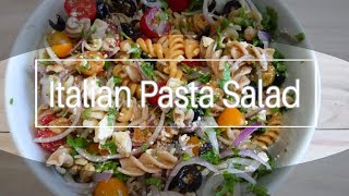 Italian Pasta Salad with Balsamic Dressing Video [upl. by Rotberg]