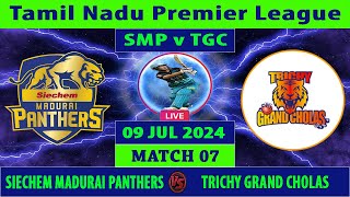 Siechem Madurai Panthers vs Trichy Grand Cholas  SMP vs TGC  Tamil Nadu Premier League 2024 Live [upl. by Erikson720]