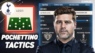 MAURICIO POCHETTINOS 4231 TOTTENHAM TACTICS IN FIFA 23 [upl. by Erreid]