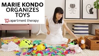 Marie Kondo Organizes Toys  Apartment Therapy [upl. by Estey]