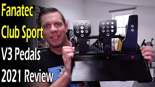 Fanatec Club Sport V3 Pedals 2021 Review [upl. by Iridissa]