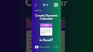 How to Create Dynamic Monthly Calendar in Excel Part1 🧑‍💻🗓️ excel exceltips [upl. by Fraser]