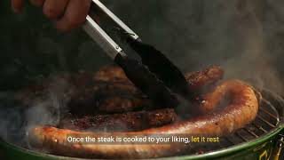 How to grill a tbone steak on a gas grill [upl. by Eniretak35]