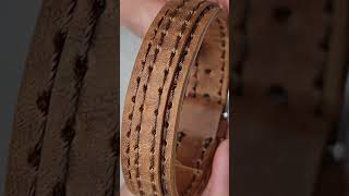 Leather bracelet bracelet leatherbracelet leather DIY handmade fashion leathercraft [upl. by Ezana]