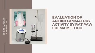 Evaluation of Antiinflammatory activity by Rat Paw Edema method [upl. by Genaro]