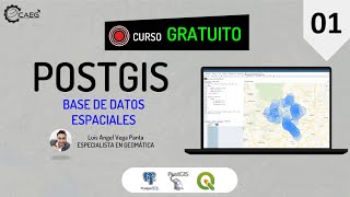 🌎 Curso ¡GRATIS Base de Datos Espaciales con PostGIS 01  CAEG [upl. by Ykcul]