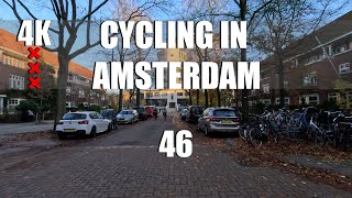 Amsterdam Autumn Serenity A 4K Cycling Journey through Sunlit Streets [upl. by Valda]