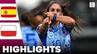 Spain vs Poland  Highlights  U17 Womens European Championship 09052024 [upl. by Helga118]