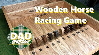 Wooden Horse Racing Game  DadCrafted [upl. by Eintrok]