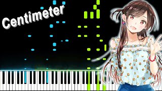 Rental Girlfriend  Kanojo Okarishimasu OP  quotCentimeterquot  the peggies Synthesia Piano Tutorial [upl. by Delora]