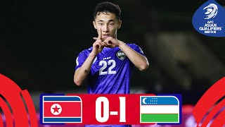 Yusupov saves the day  DPR Korea  Uzbekistan  Highlights AsianQualifiers  Road To 26 [upl. by Berliner]