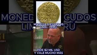 PIDE 2 MIL DÓLARES MONEDA ORO 8 ESCUDOS💲 EL EXPERTO LA REVISA y SORPRESA VALE MUCHO MÁS 💲💲 pawnshop [upl. by Anirdnaxela]