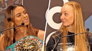 HEATED Chantelle Cameron vs Katie Taylor 2 • UNDERCARD PRESS CONFERENCE  DAZN Boxing [upl. by Debbi]