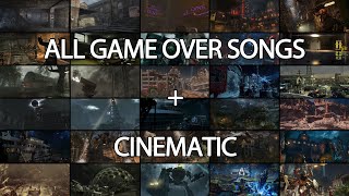 All CoD Zombie Game Over Songs w Cinematic Nacht  Tag [upl. by Remington]