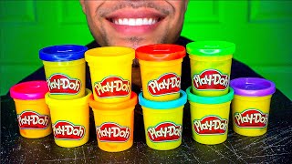 ASMR EDIBLE PLAYDOH EATING FAKE MUKBANG 먹방 PRANK JERRY MOUTH SOUNDS TALKING [upl. by Tengdin]