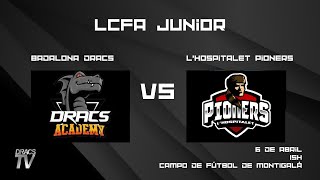 LCFA JUNIOR 4º JORNADA Badalona Dracs  Hospitalet Pioners [upl. by Antonie961]