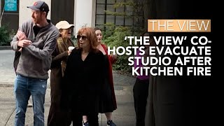 The View CoHosts Evacuate Studio After Kitchen Fire Next Door At Tamron Hall  The View [upl. by Acinomaj]