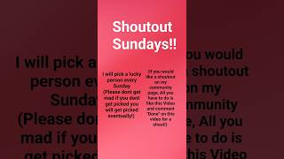 Shout out Sundays music song newmusic shoutout [upl. by Ahset]