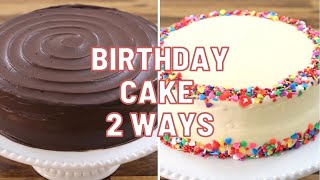 2 Birthday Cake Recipes  How to Make Birthday Cake [upl. by Darom162]