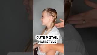 CUTE PIGTAIL HAIRSTYLE  Audrey and Victoria hairstyle hairtutorial [upl. by Tengdin]