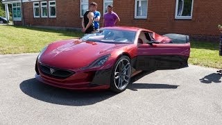 Rimac Concept One and Tesla Roadster [upl. by Sualokin]