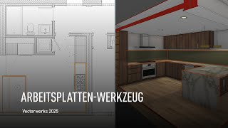 ARBEITSPLATTENWERKZEUG  Vectorworks 2025 [upl. by Oicnedif43]