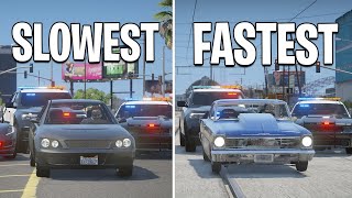 Upgrading Slowest to Fastest Getaway Car in GTA 5 RP [upl. by Ulane]