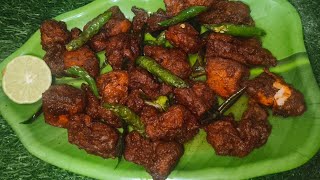 Hyderabadi chicken 65 Dry  हैदराबादी 65 चिकन  street style 65 chicken  simple and easy [upl. by Emersen]