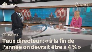 Linflation sapaise au Canada  baisse du taux directeur la semaine prochaine  Zone économie [upl. by Ronoh399]